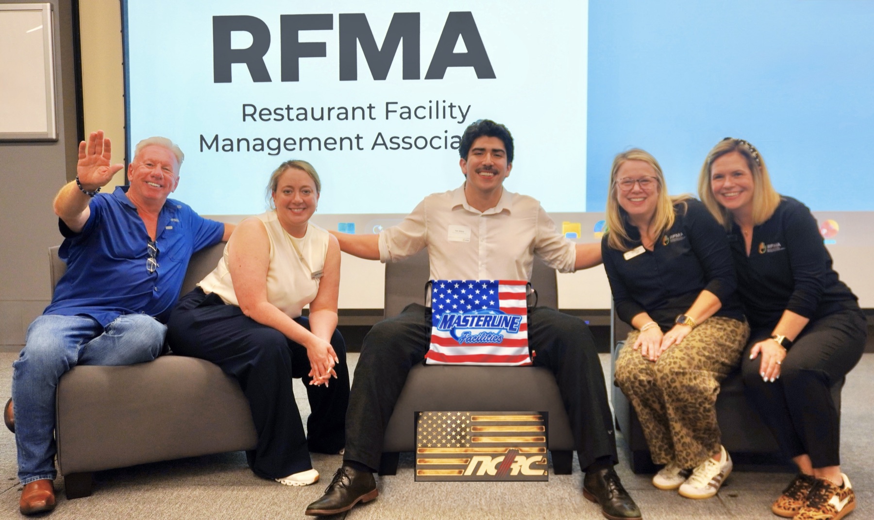 Tim Yslava with members of the NCRC and Masterline teams at RFMA
